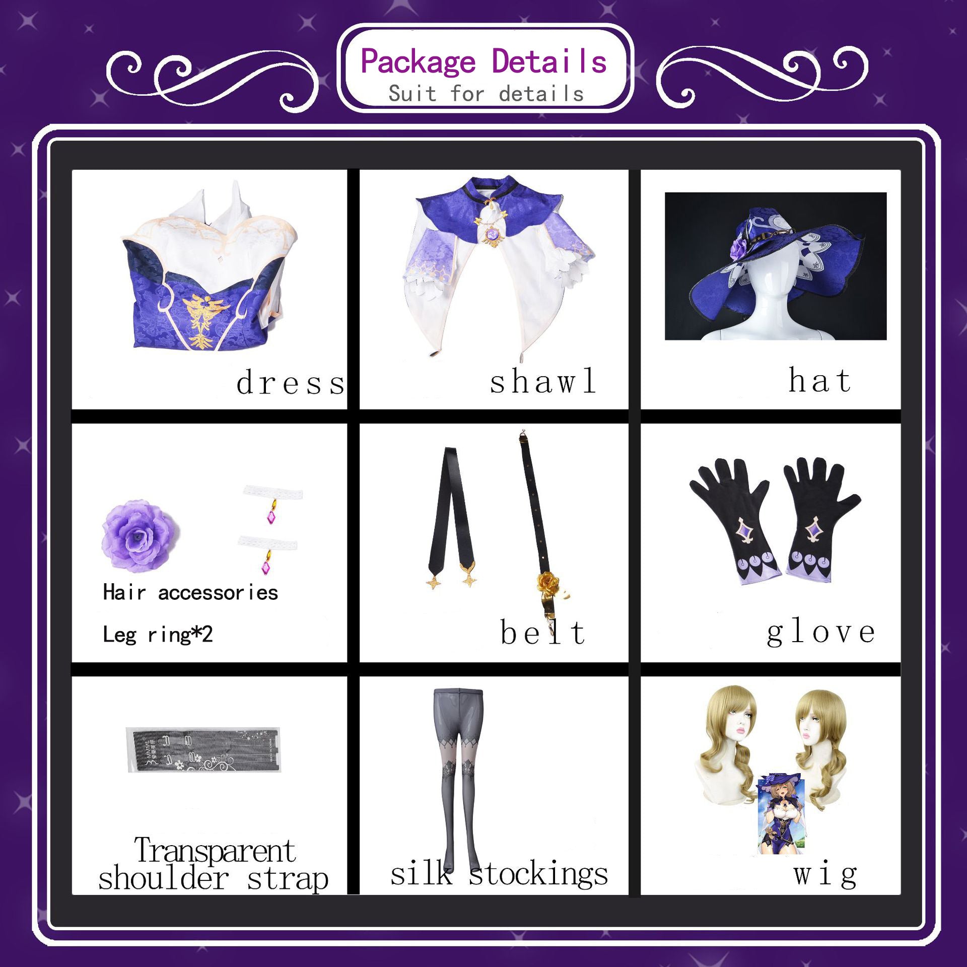 Genshin Impact Costume Lisa Cosplay Costume