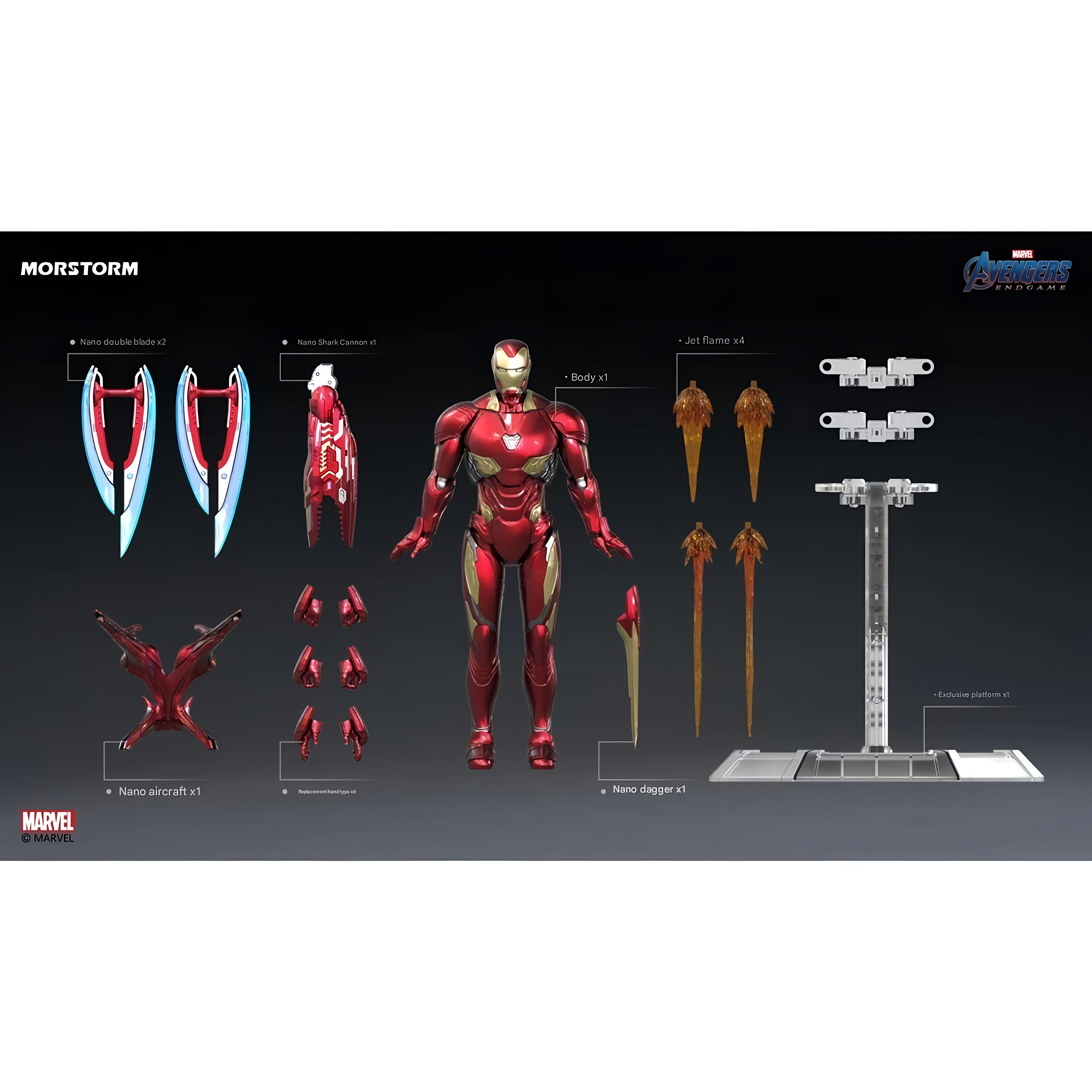 Marvel Iron Man MK85 & MK50 Action Figures - Dual Armor Pack Collectible