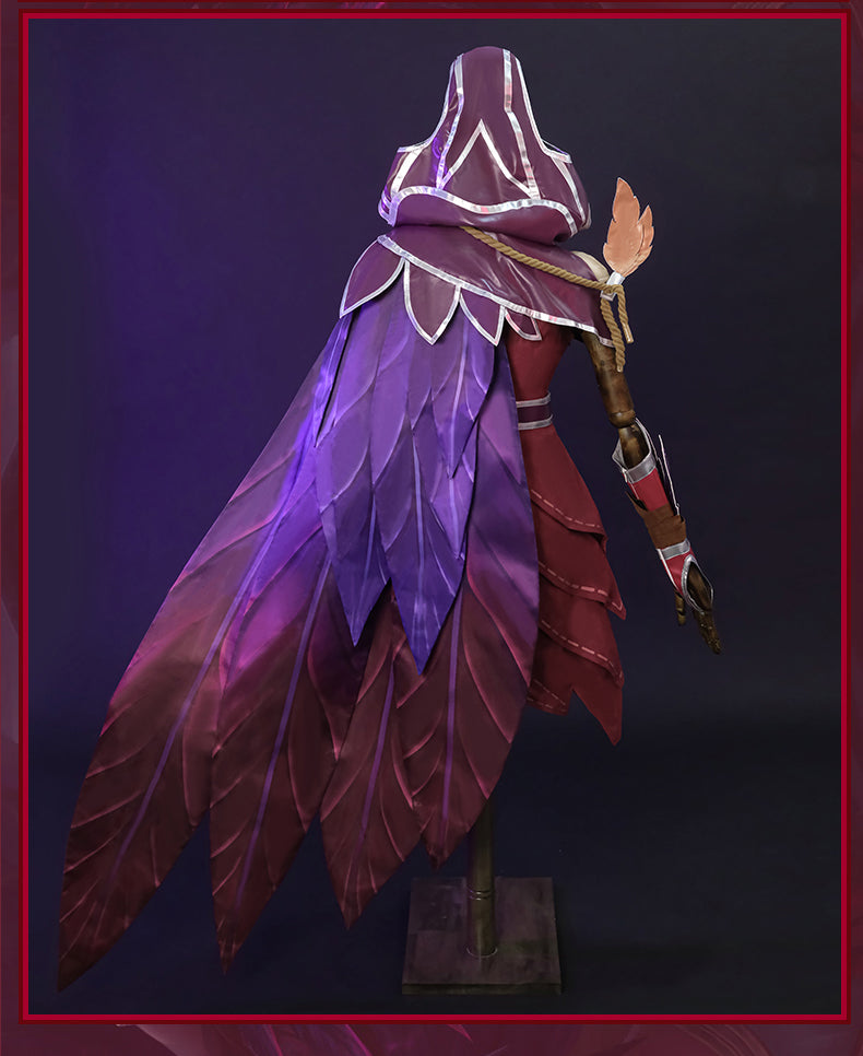 League of Legends Costumes Reverse Feather Xayah Cosplay Costumes
