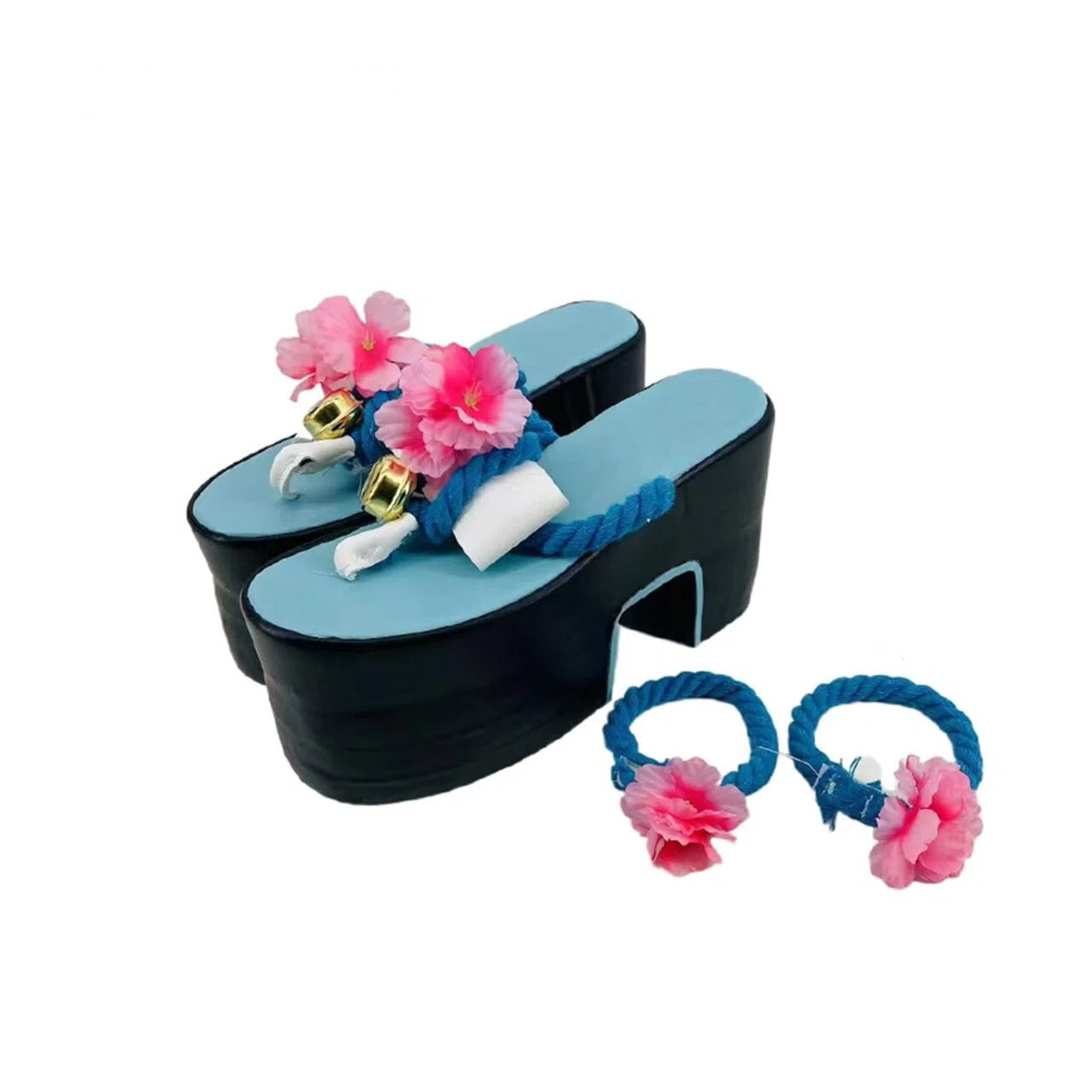 Teal Twin Tails Miku Spirit Master Cosplay Costume - Japanese Yokai Themed Outfit