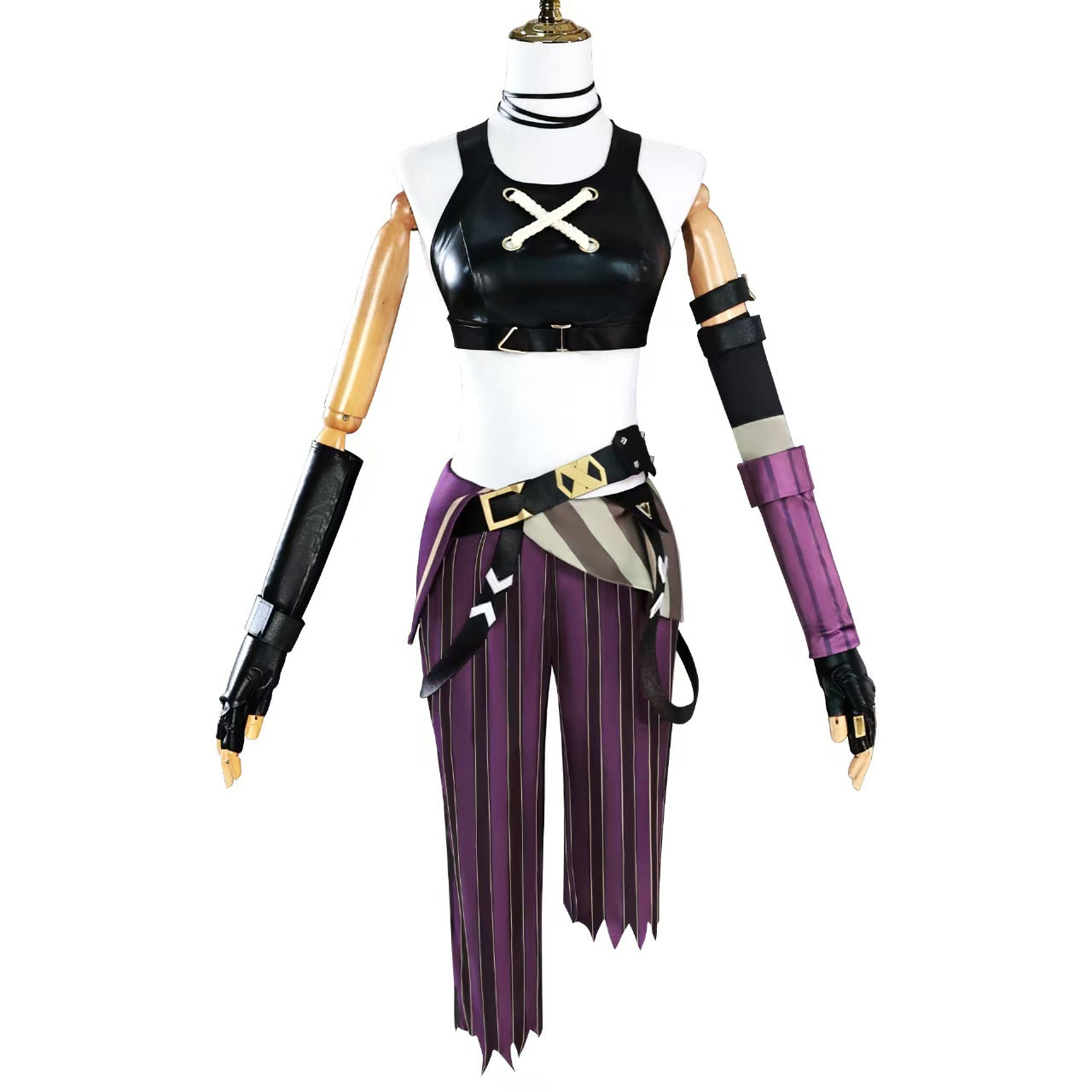 Punk Style Harley Jinx Girl Jinx Cosplay Costume - Complete Outfit Set for Women