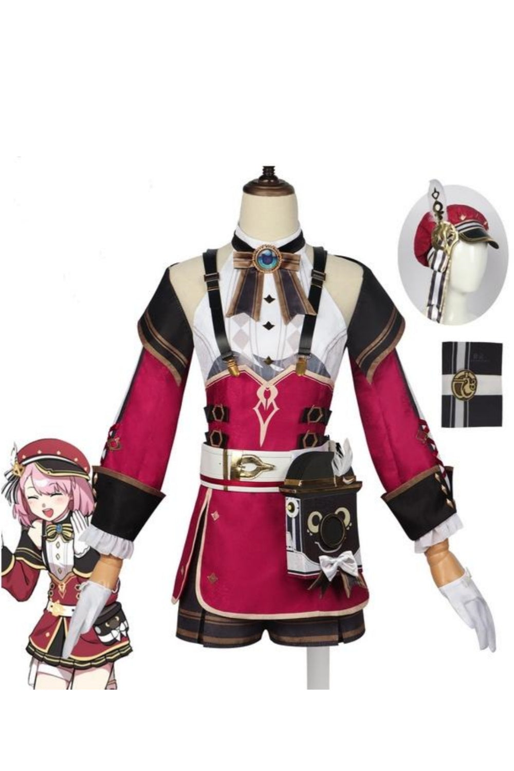 Genshin Impact Cosplay Costume げんし神 Charlotte Costume Charlotte Cosplay
