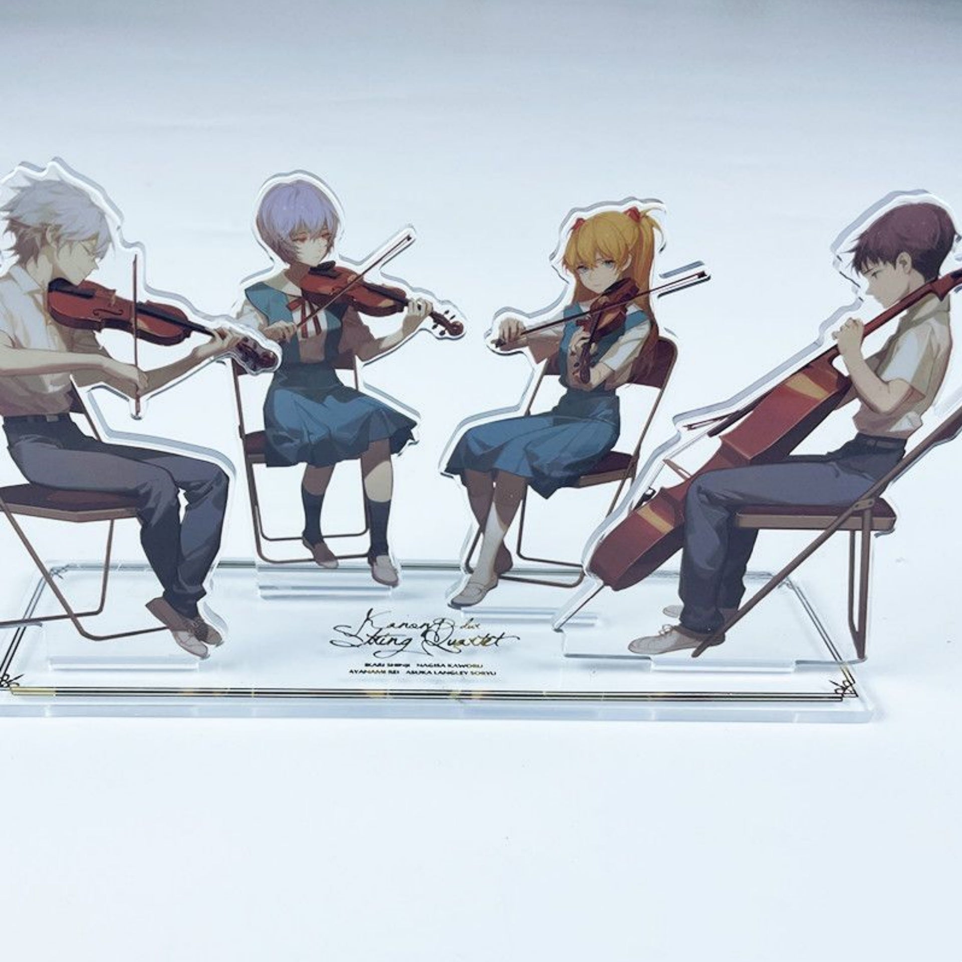 EVA Quartet Standing Cards Asuka Ayanami Rei Nagisa KaworuIkari Shinji Quartet Standing Cards