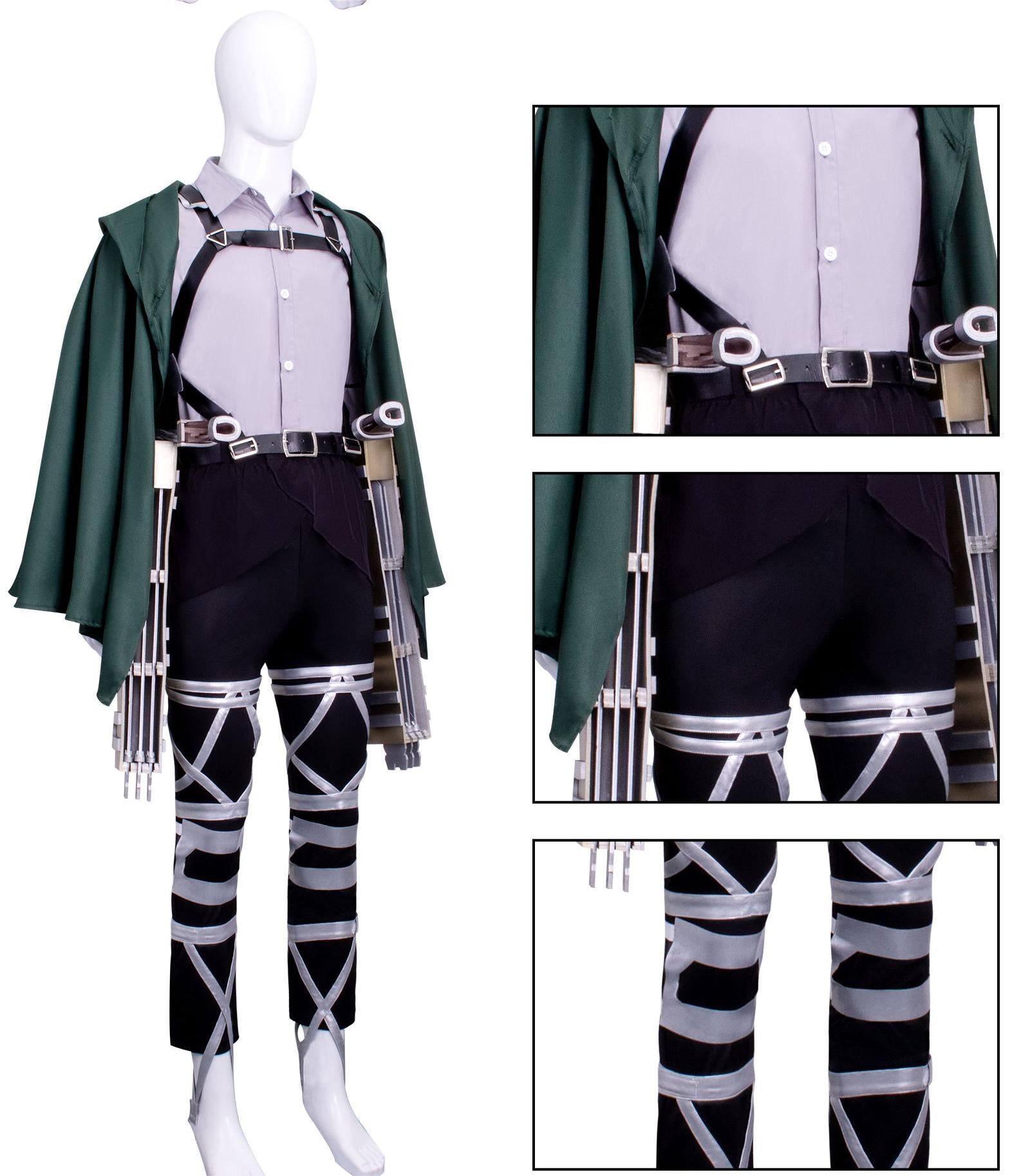 Attack on Titan Cosplay Costume 進撃の巨人 Wings of Freedom Levi Costume 自由の翼リヴァイ·アッカーマン Cosplay