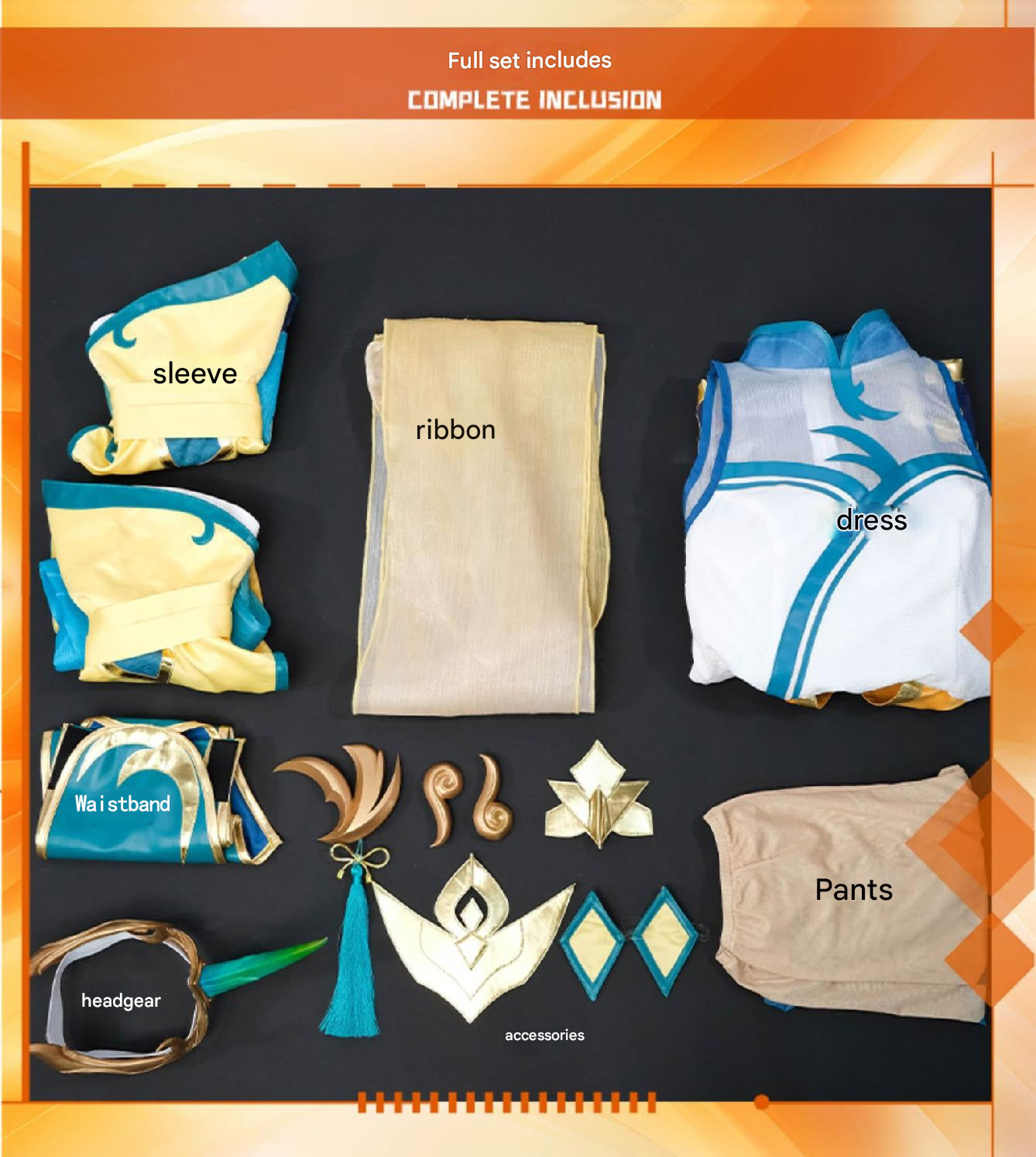 Jade Sword Legend Celestial Healer Cosplay Costume - Chinese Inspired Starchild Outfit