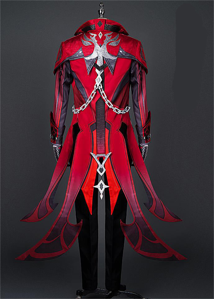 Genshin Impact Costume Diluc Red Night Cosplay Costume