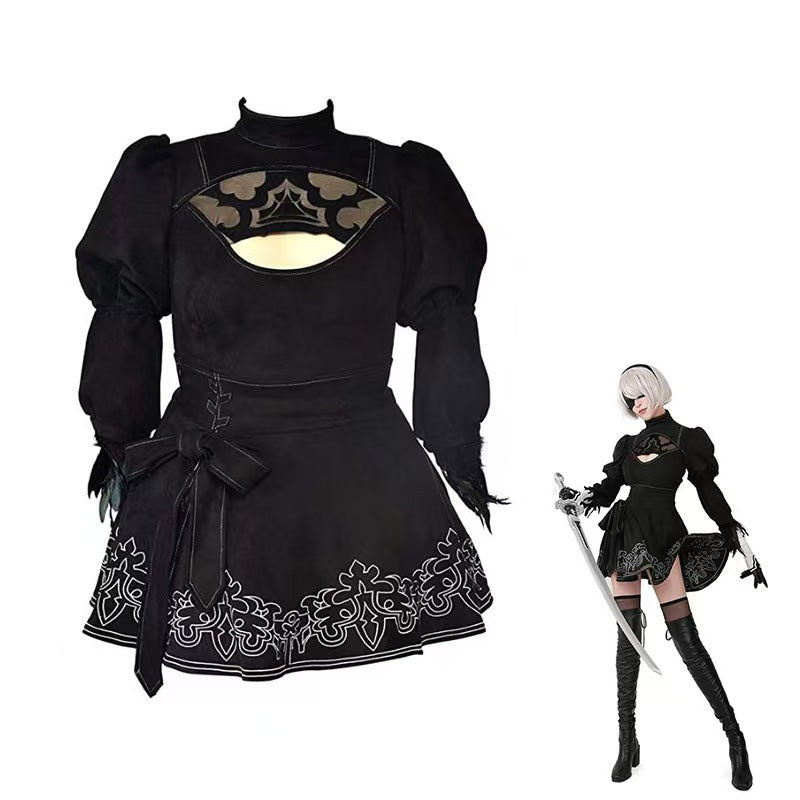 NieR Automata 2B Casual Outfit - Everyday Cosplay Costume Set