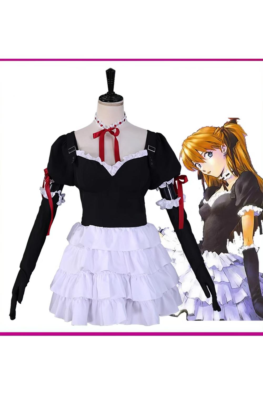 EVA Cosplay Costume 新世紀エヴァンゲリオン Asuka Langley Soryu Costume 惣流・アスカ・ラングレー Cospaly