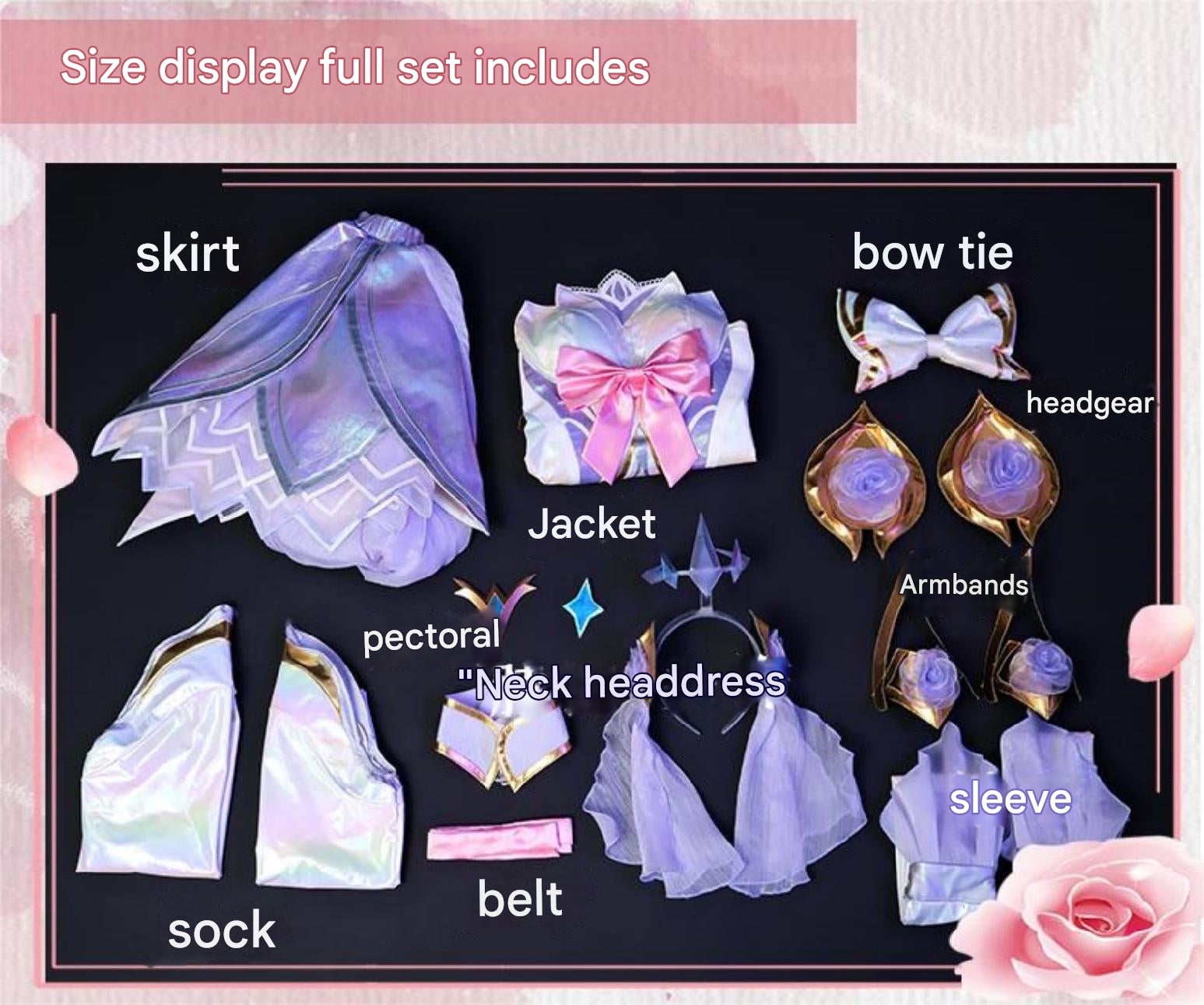 Crystal Rose Songstress Cosplay Costume - Pink Elegant Mage Outfit