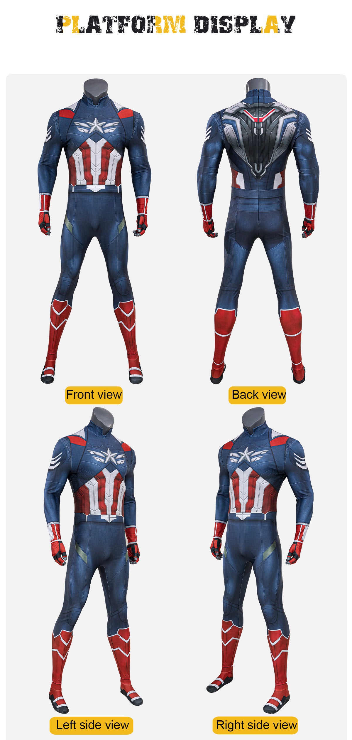 Superhero Cosplay Costume Captain America Costume Cosplay
