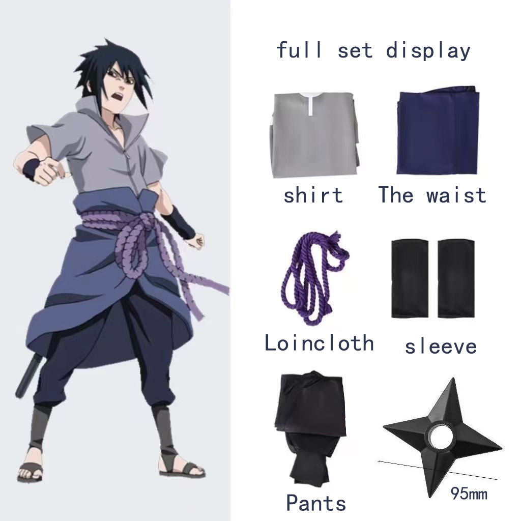 Naruto Style Costume Cosplay Uchiha Sasuke Cosplay Costume