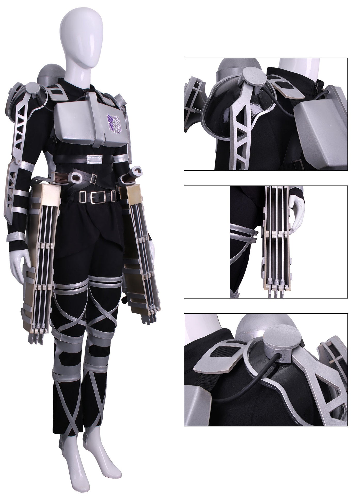 Attack on Titan Cosplay Costume 進撃の巨人 Wings of Freedom Mikasa  Costume 自由の翼ミカサ・アッカーマン Cosplay