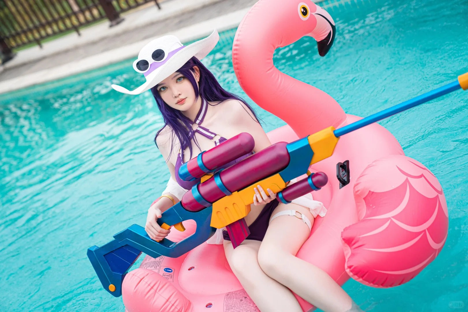 Pool Party Sharpshooter Cosplay Costume - Summer Beach Theme Outfit