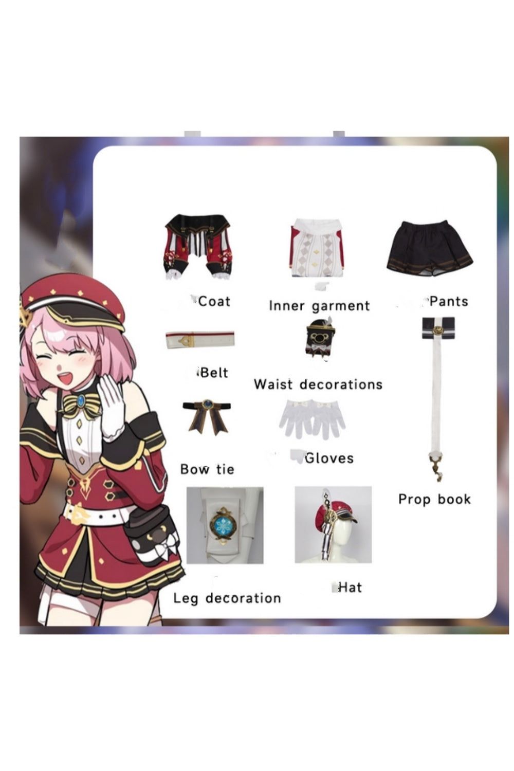 Genshin Impact Cosplay Costume げんし神 Charlotte Costume Charlotte Cosplay