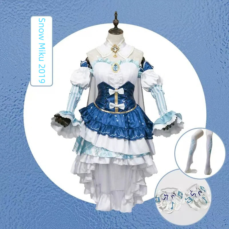 Teal Twin Tails Miku Winter Snowsuit Cosplay Costume - 2019 Snow Festival Outfit