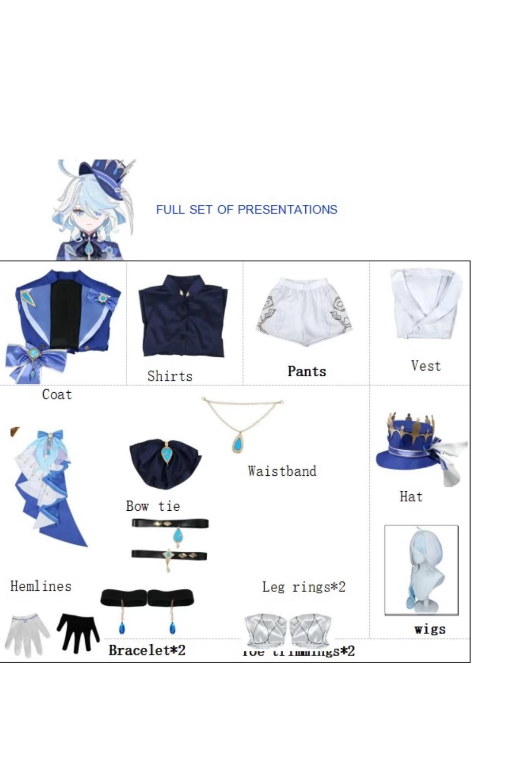 Genshin Impact Costume Funina Cosplay Costume