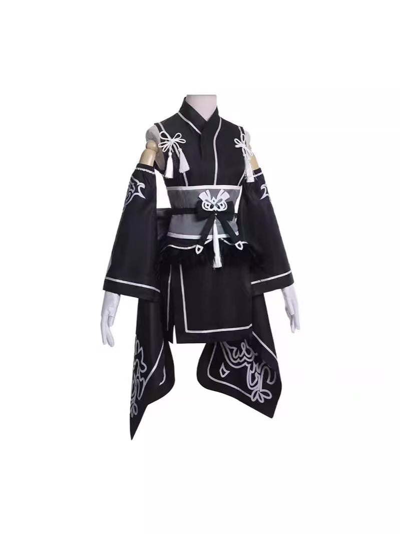 Android Warrior 2B Cosplay Costume - Premium Gothic Dress with Accessories