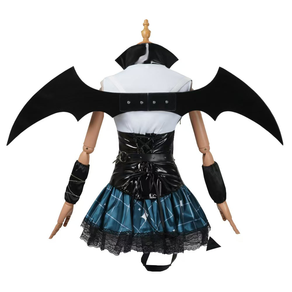 Teal Twin Miku Tails Raccoon Girl Cosplay Costume - Animal Themed Outfit