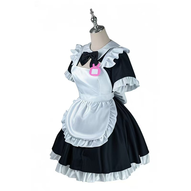 Teal Twin Tails Miku Maid Cosplay Costume - Cute Cafe Waitress Outfit