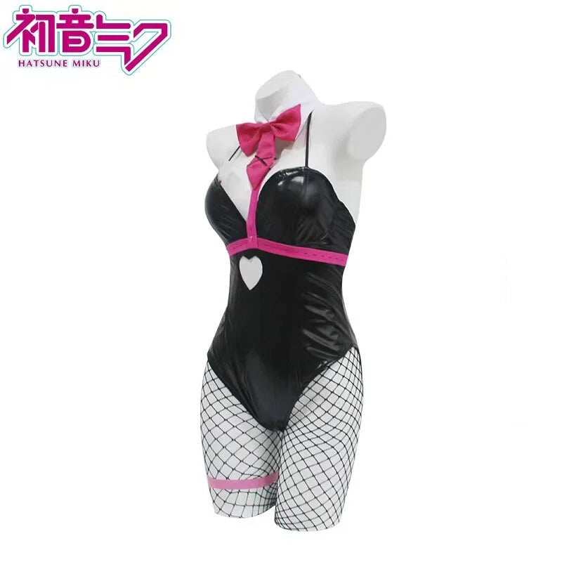 Teal Twin Miku Tails Bunny Girl Cosplay Costume - Playboy Style Outfit