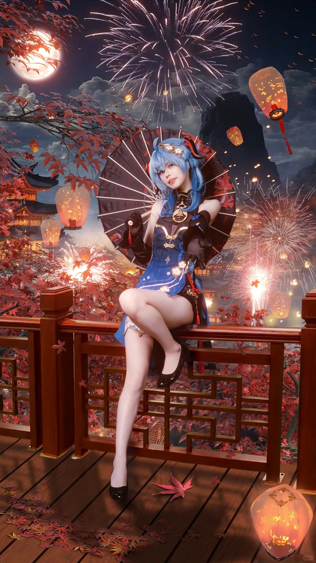 Genshin Impact Cosplay Costume げんし神 Ganyu Xuanyu Yaofang Costume Ganyu Cosplay