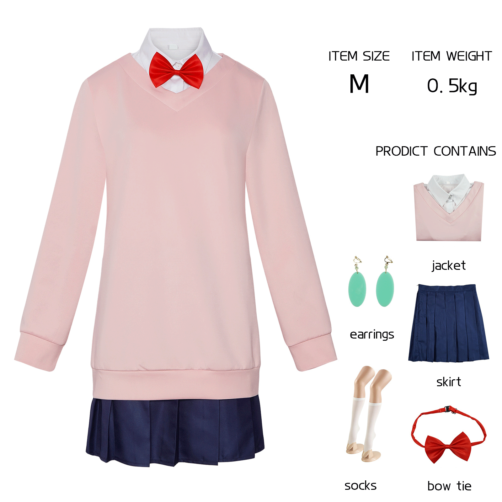 Dandadan Ayase Momo Cosplay Costume - School Uniform Complete Set