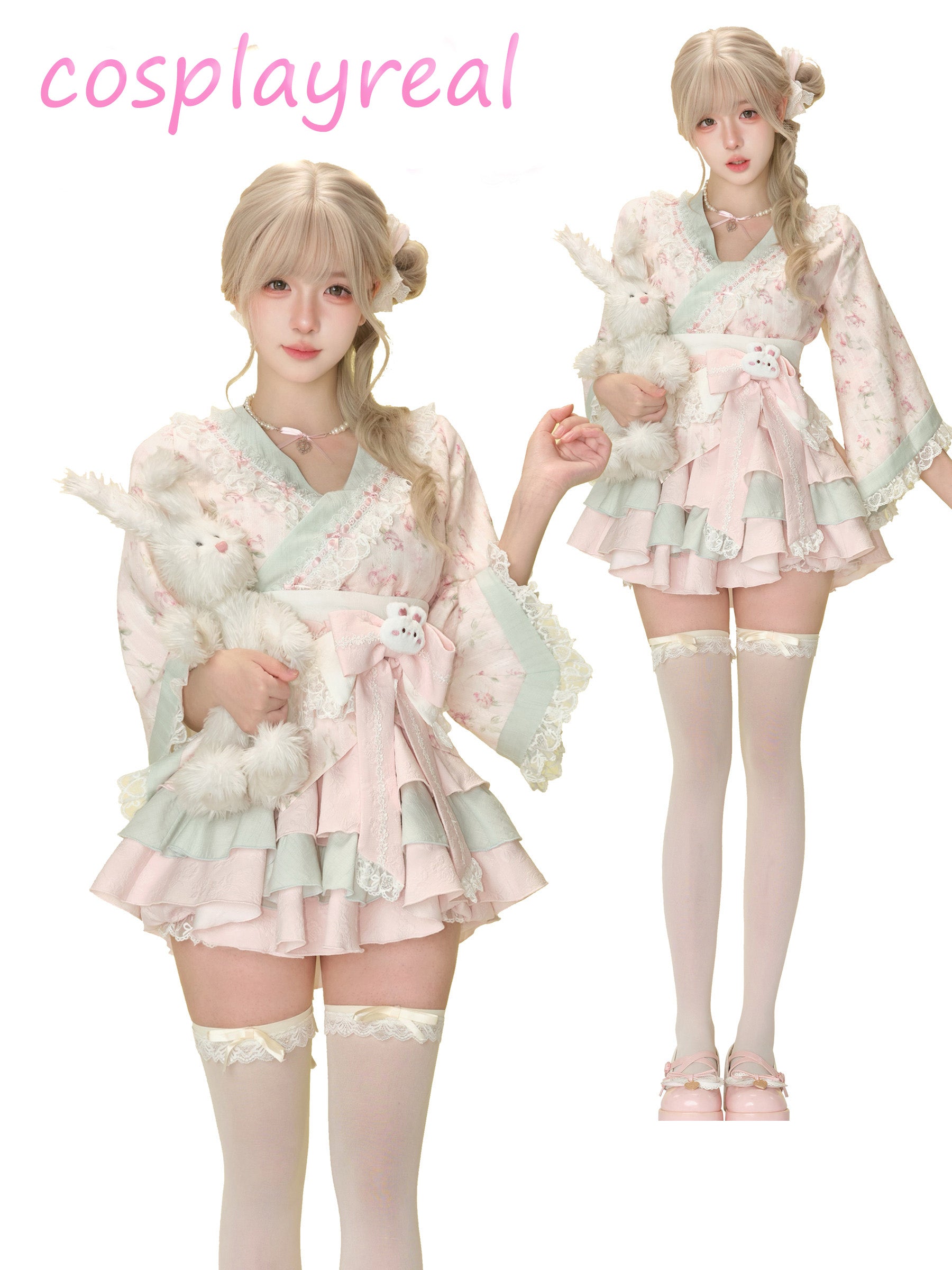 Gothic Pink Dream Cherry Blossom - Sweet Lolita Cosplay Costume