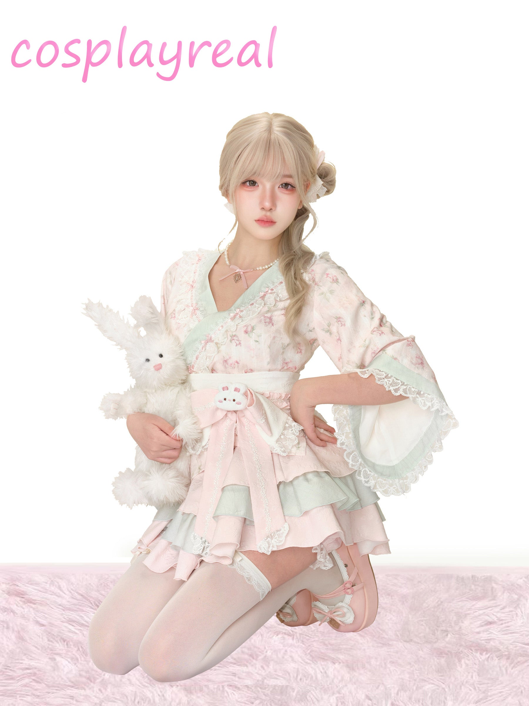Gothic Pink Dream Cherry Blossom - Sweet Lolita Cosplay Costume