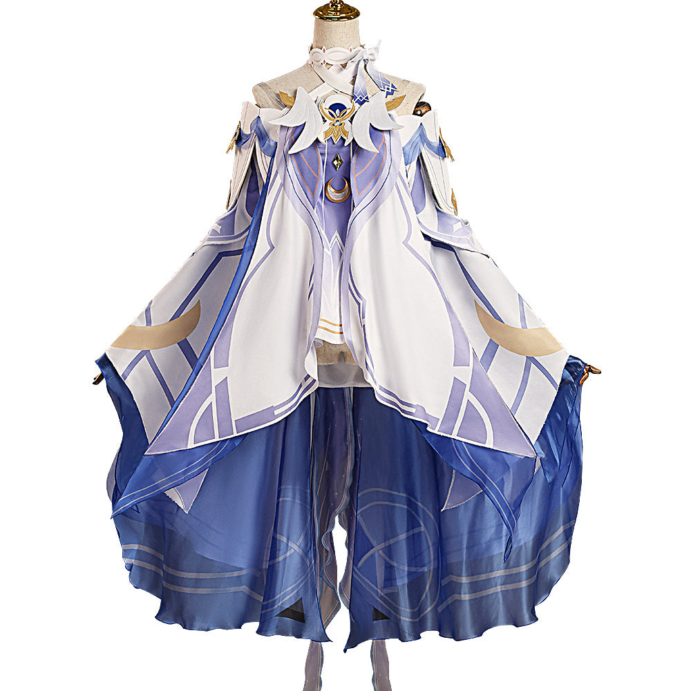 Columbina Cosplay Costume - Genshin Impact Fatui Harbinger Full Set with Wig & Shoes