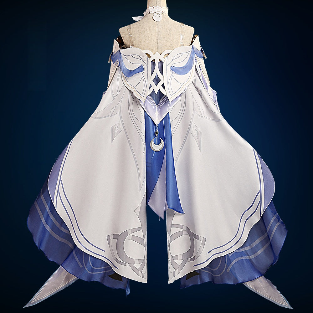 Columbina Cosplay Costume - Genshin Impact Fatui Harbinger Full Set with Wig & Shoes