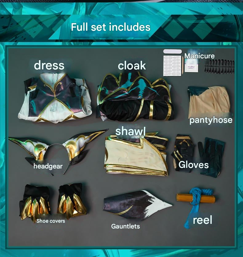 Ink Blossom Rebel Feather Dancer Cosplay Costume - Chinese Painting Inspired Outfit