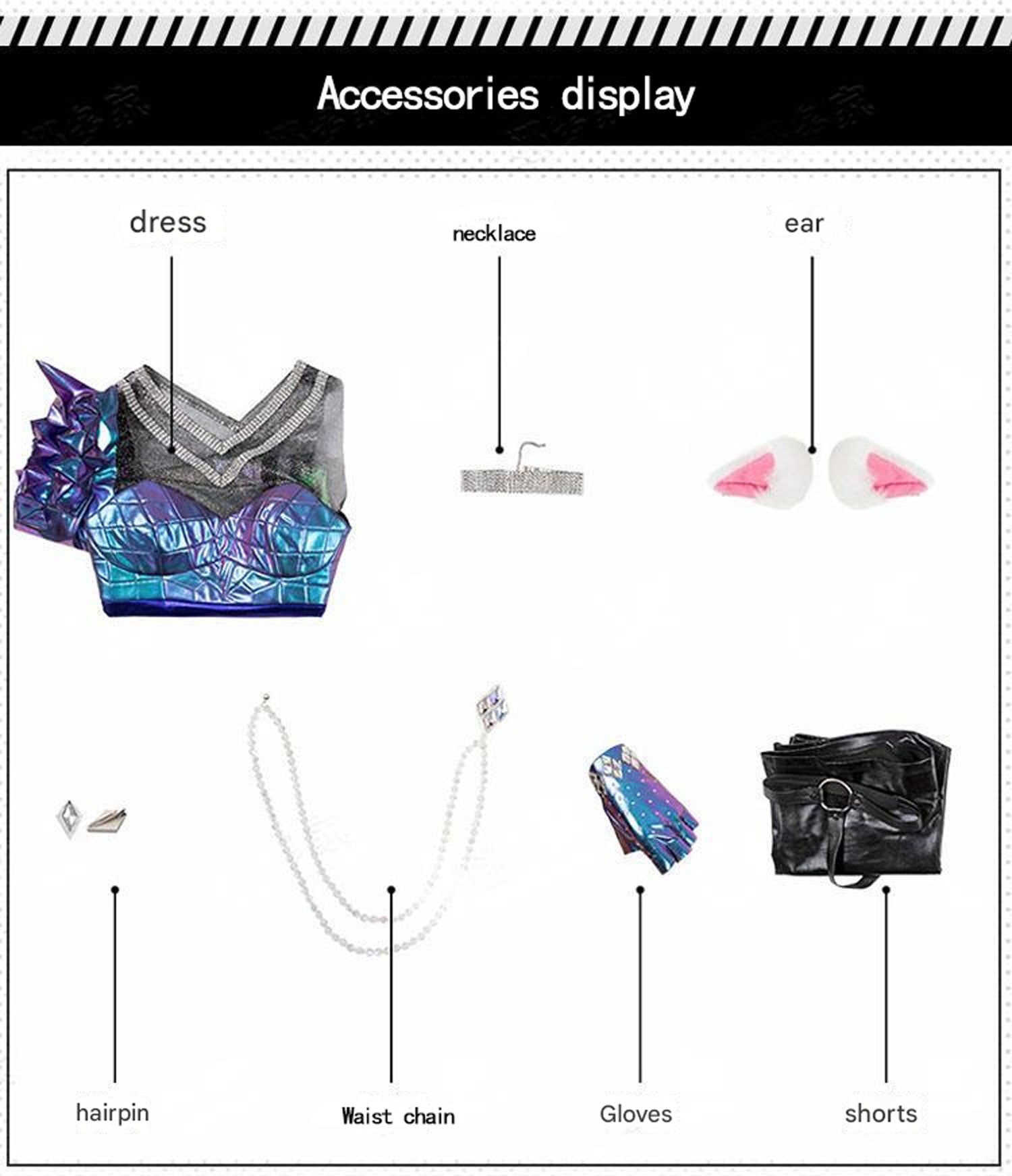 League of Legends Costume KDA Ahri Cosplay Costume