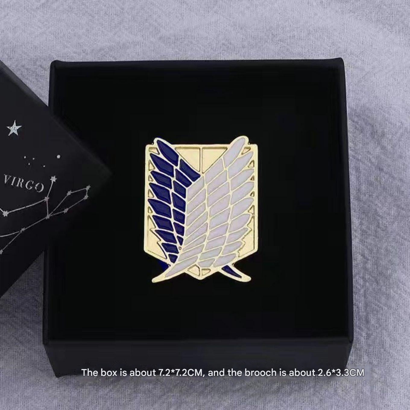 Attack on Titan Peripheral Brooch Wings of Freedom Cartoon Metal Badge Survey Corps Buckle