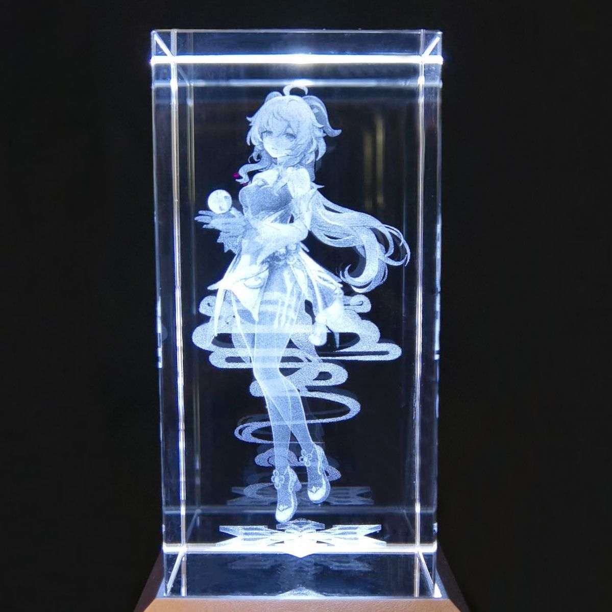 Electro Archon Cryo Adeptus Acrylic Crystal Stand Set - 4 Piece Collection