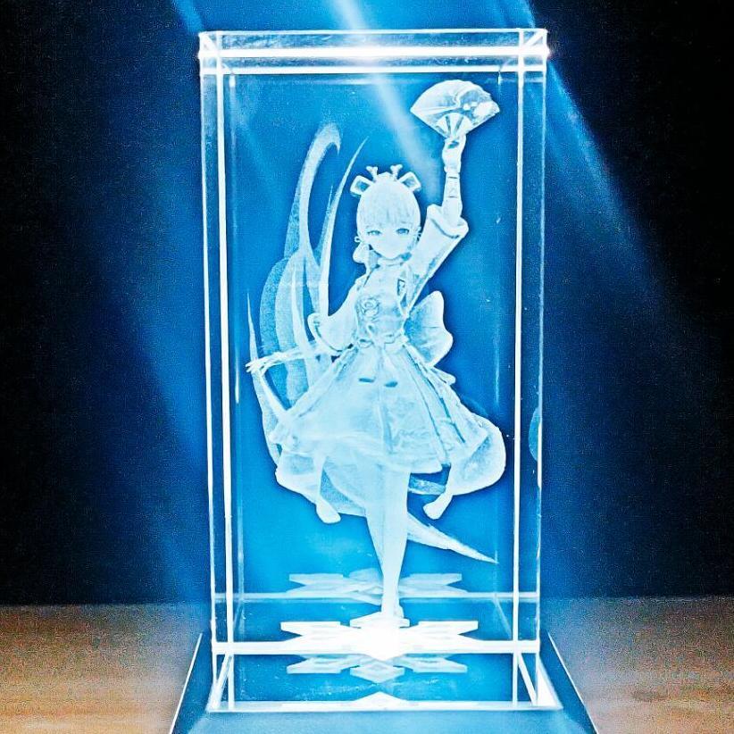 Electro Archon Cryo Adeptus Acrylic Crystal Stand Set - 4 Piece Collection
