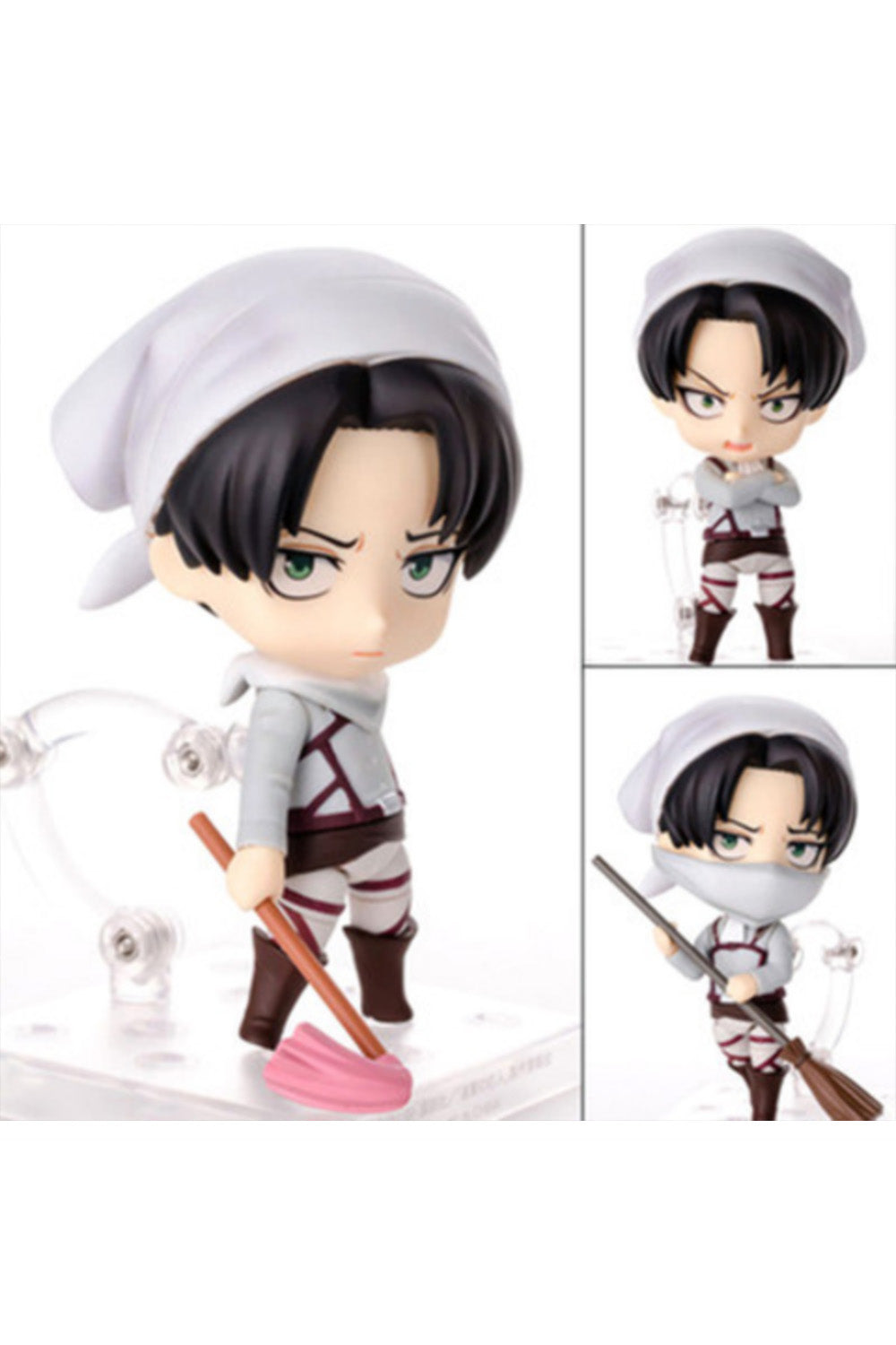 Attack on Titan  進撃の巨人 Levi and Eren and Mikasa Action Figures