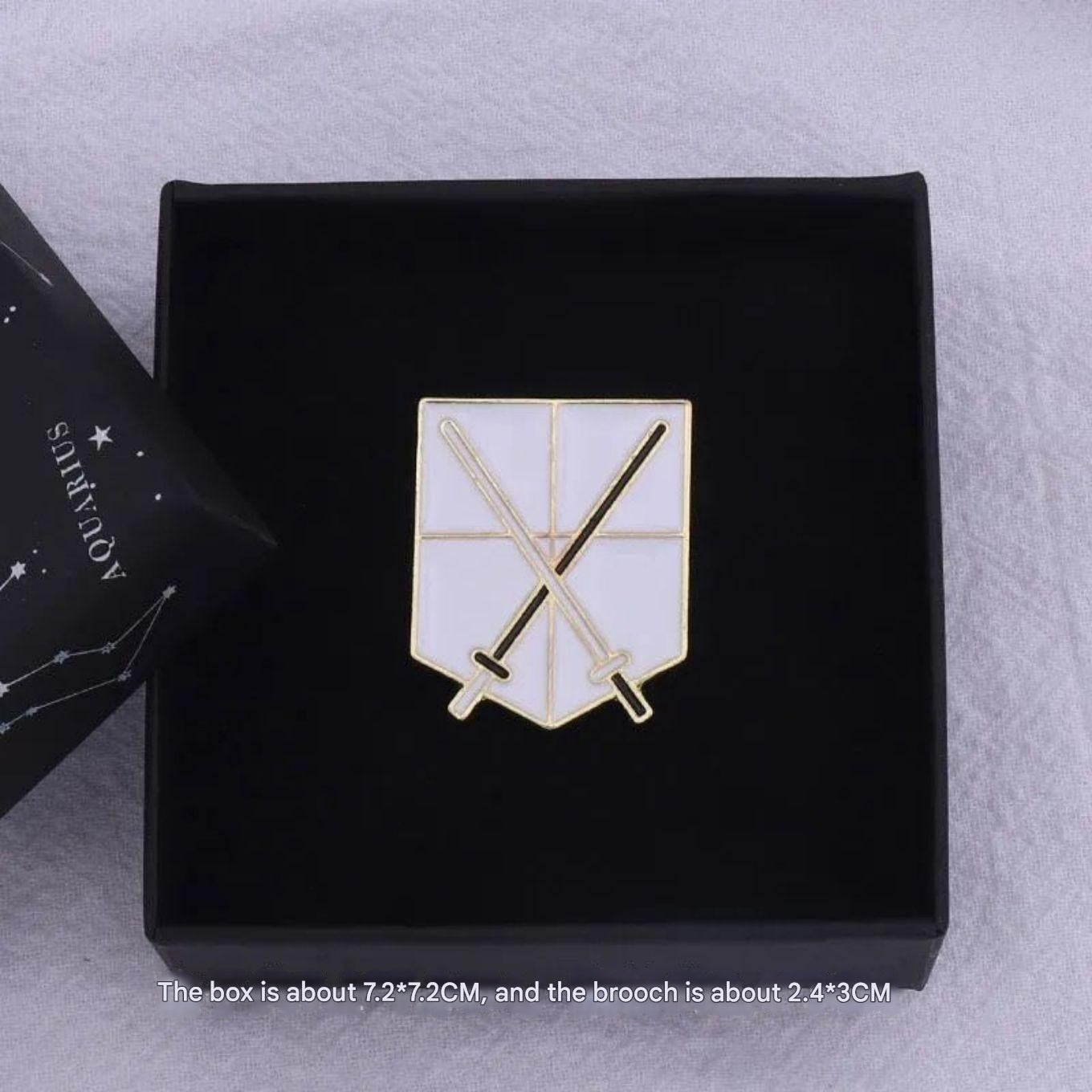 Attack on Titan Peripheral Brooch Wings of Freedom Cartoon Metal Badge Survey Corps Buckle