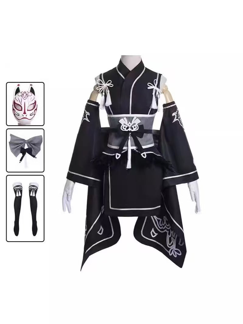 Android Warrior 2B Cosplay Costume - Premium Gothic Dress with Accessories