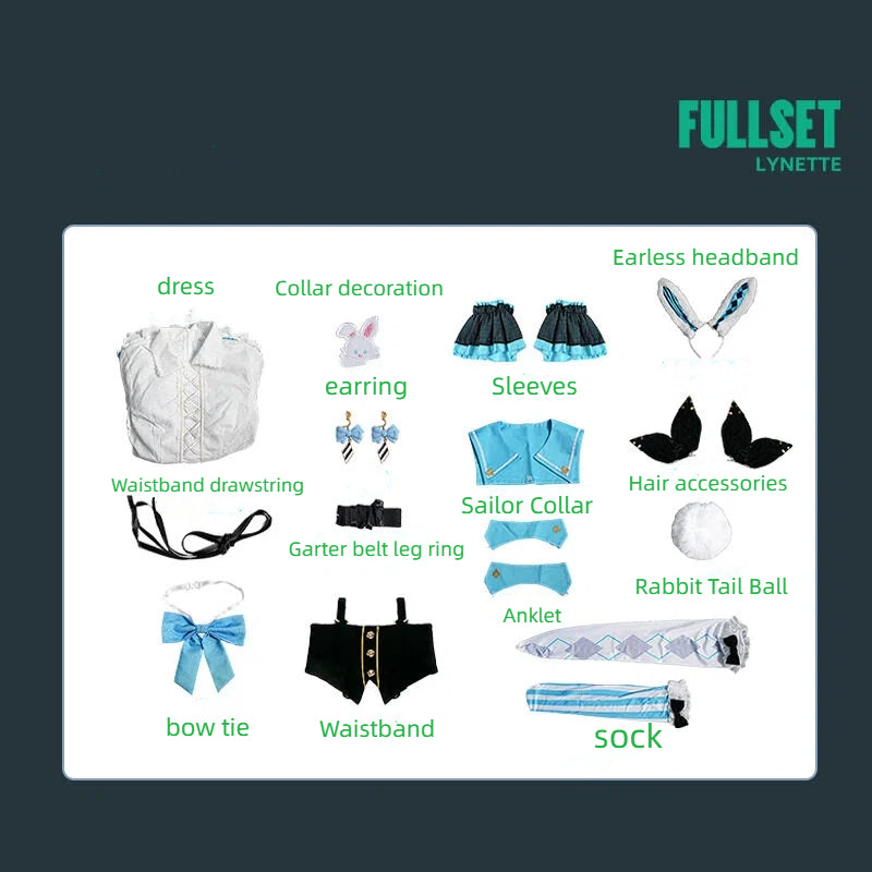 Teal Twin Tails Miku March Hare Cosplay Costume - Wonderland Bunny Outfit