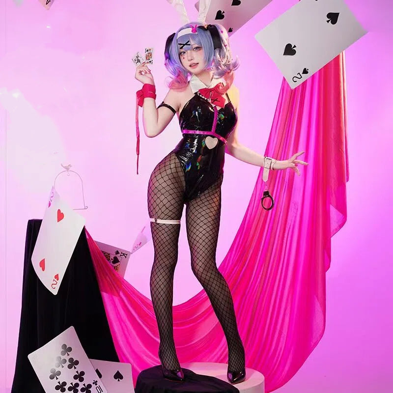 Teal Twin Miku Tails Bunny Girl Cosplay Costume - Playboy Style Outfit