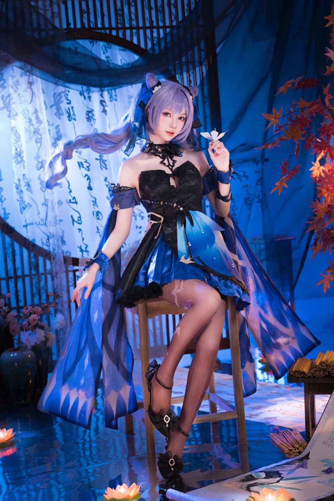 Genshin Impact Cosplay Costume げんし神 Keqing Costume Keqing Cosplay