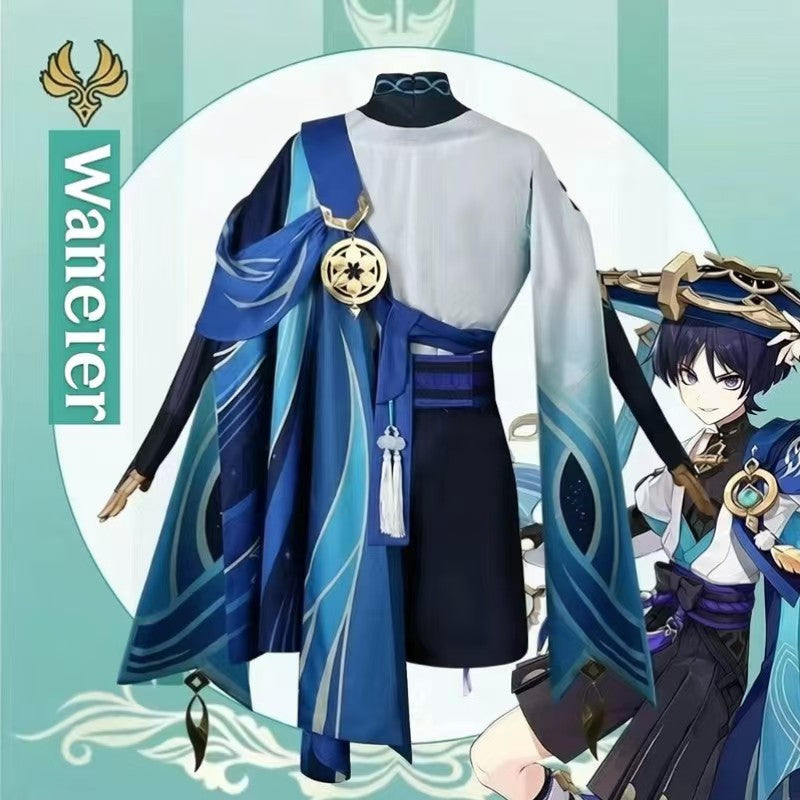 Costume - Genshin Impact Scaramouche Full Set with Hat, Wig & Shoes