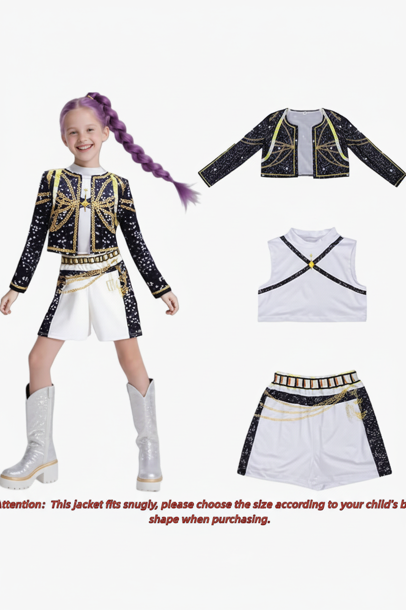 High-quality costume set product layout
